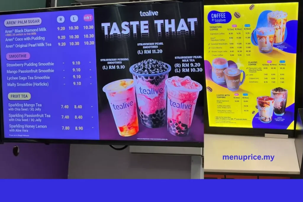 MENU PICTURES TEALIVE MALAYSIA 