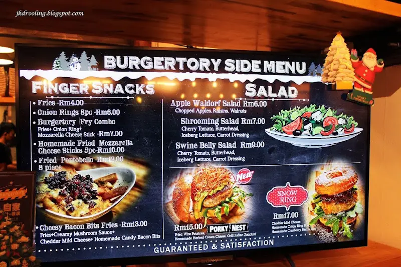 Burgertory Malaysia Menu Prices