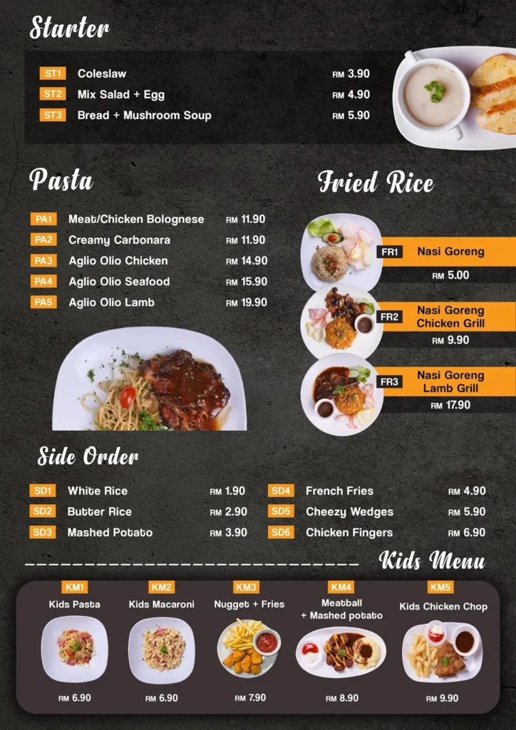 Malaya Grill Malaysia Menu Prices
