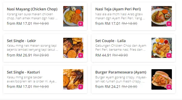 Chicken Royale Malaysia Menu Prices