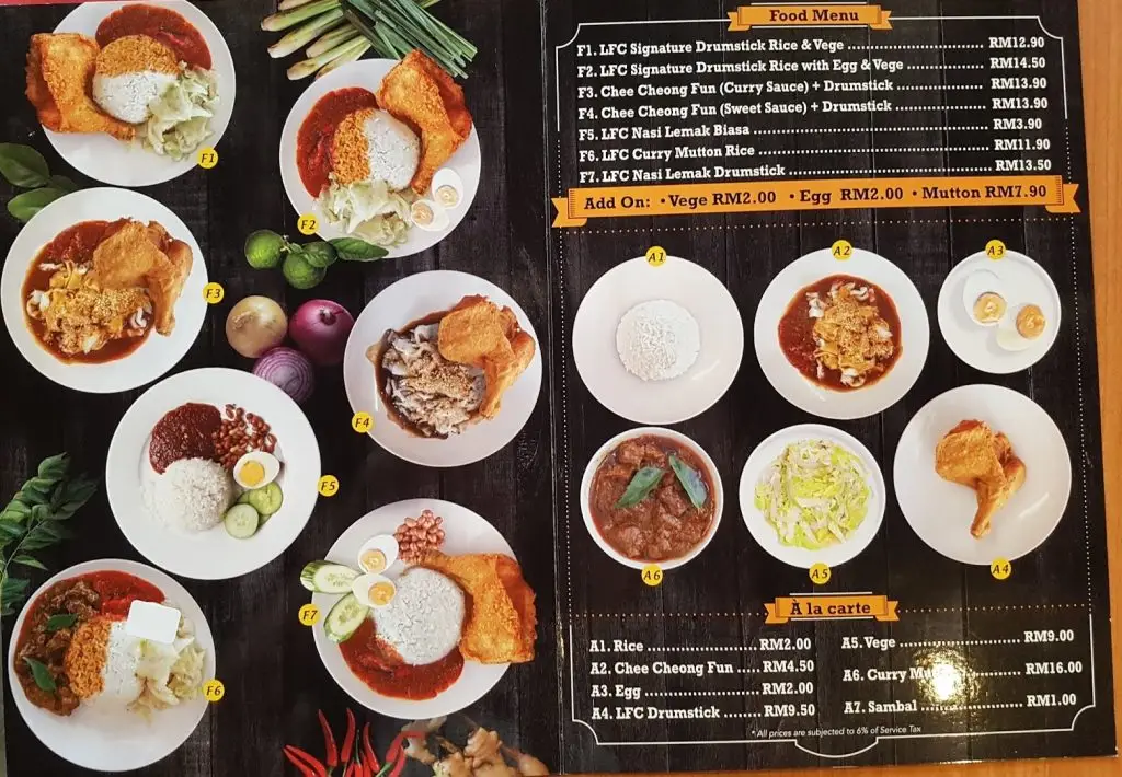 Lim Fried Chicken Malaysia Menu Prices