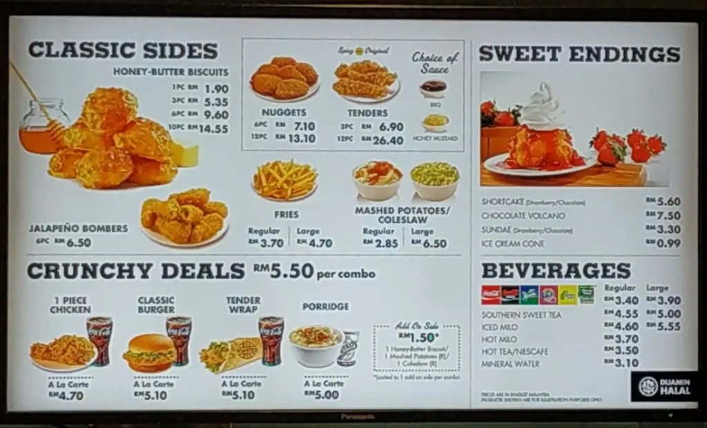 Why Chicken Menu Malaysia Prices 