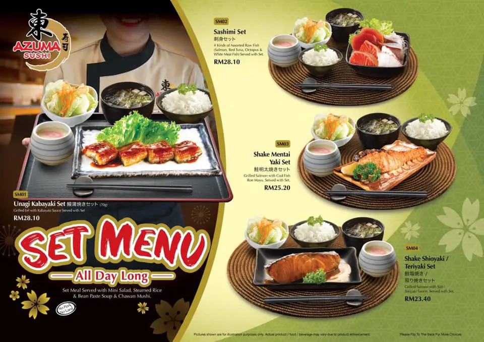 Azuma Sushi Malaysia Menu Prices 