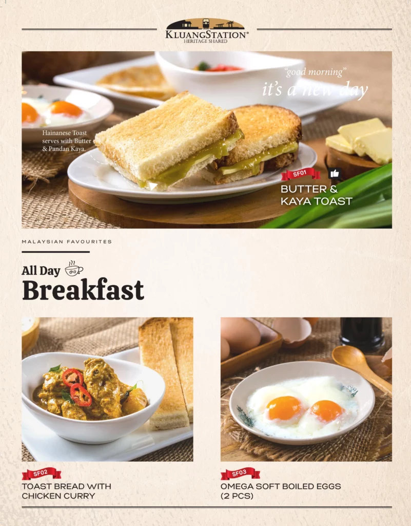 KLUANG STATION ALL-DAY BREAKFAST PRICES