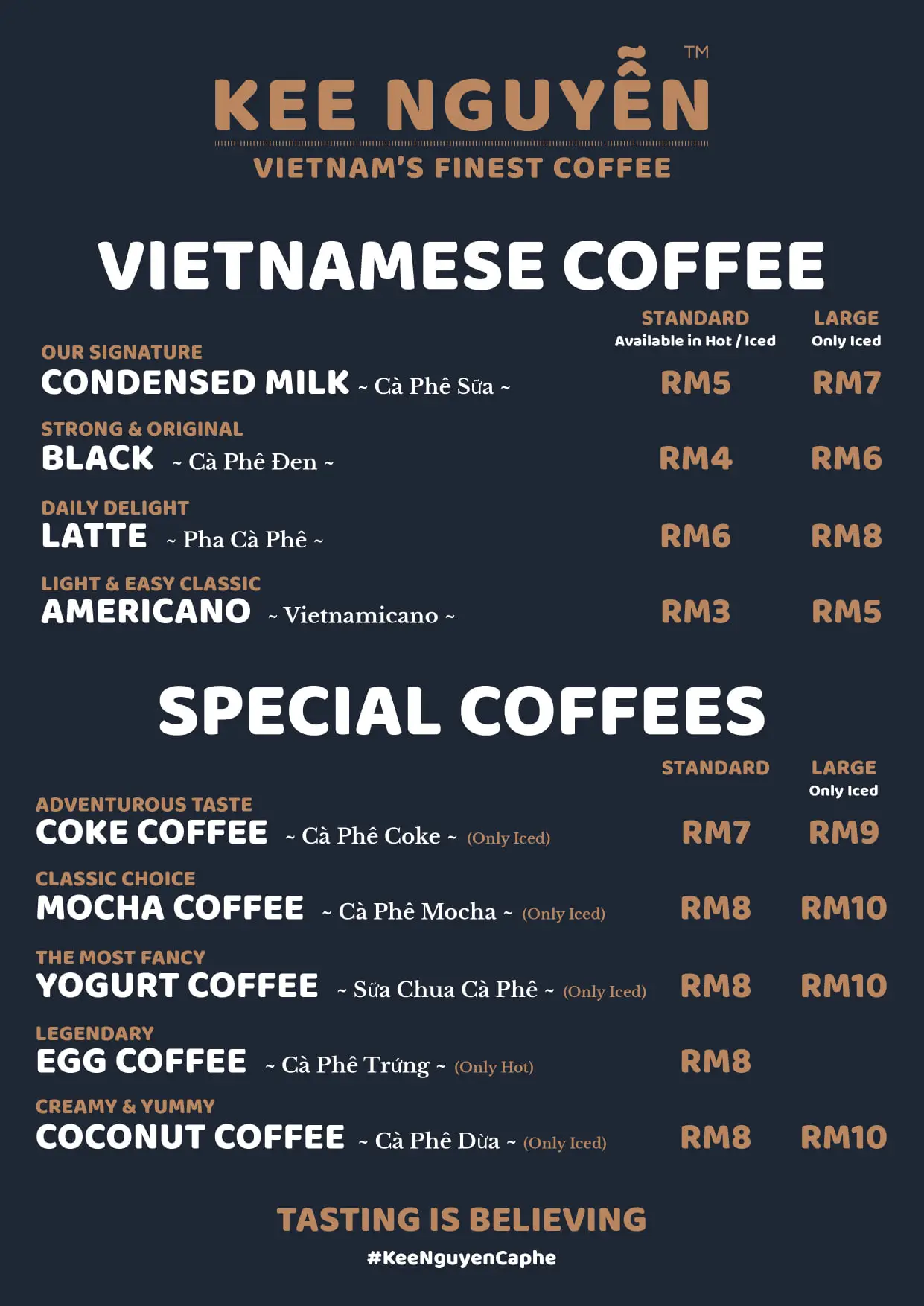 Kee Nguyen Malaysia Menu Prices