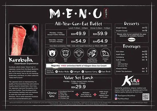 Kuro Japanese Steamboat Menu Malaysia Prices