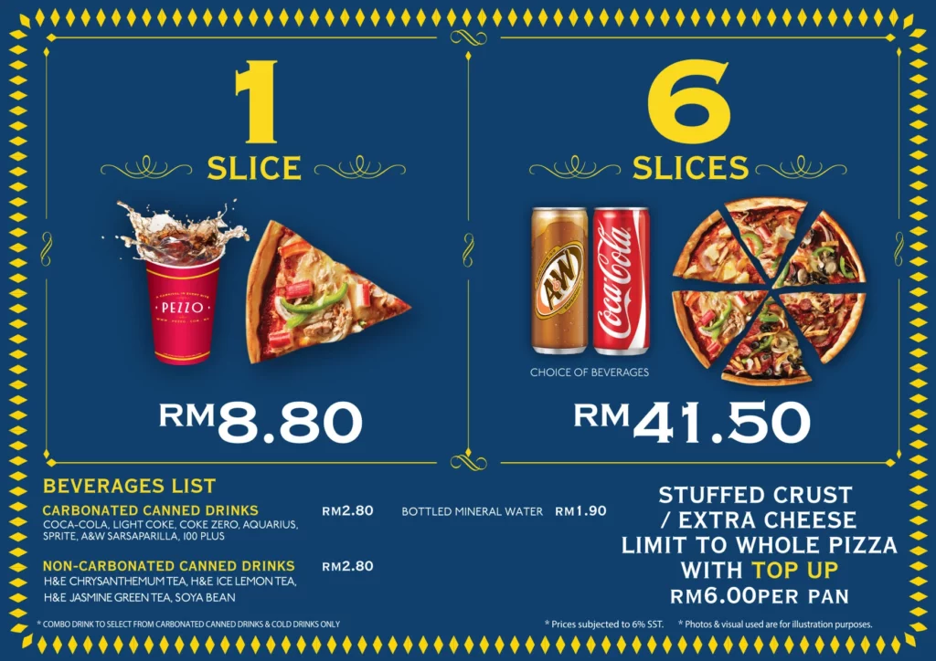 Pezzo Malaysia Menu