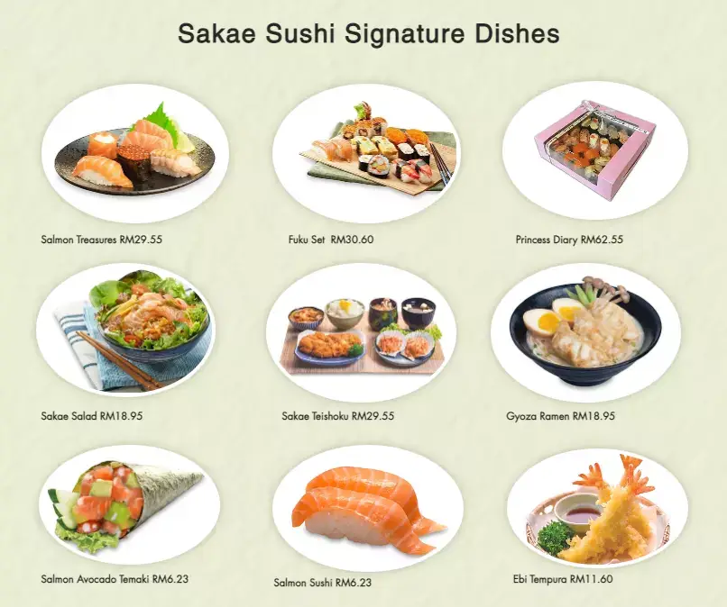 Sakae Sushi Malaysia Menu Prices