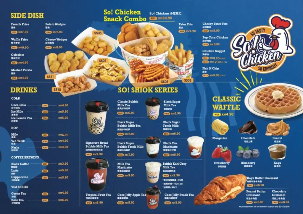 So Chicken Menu Malaysia Prices