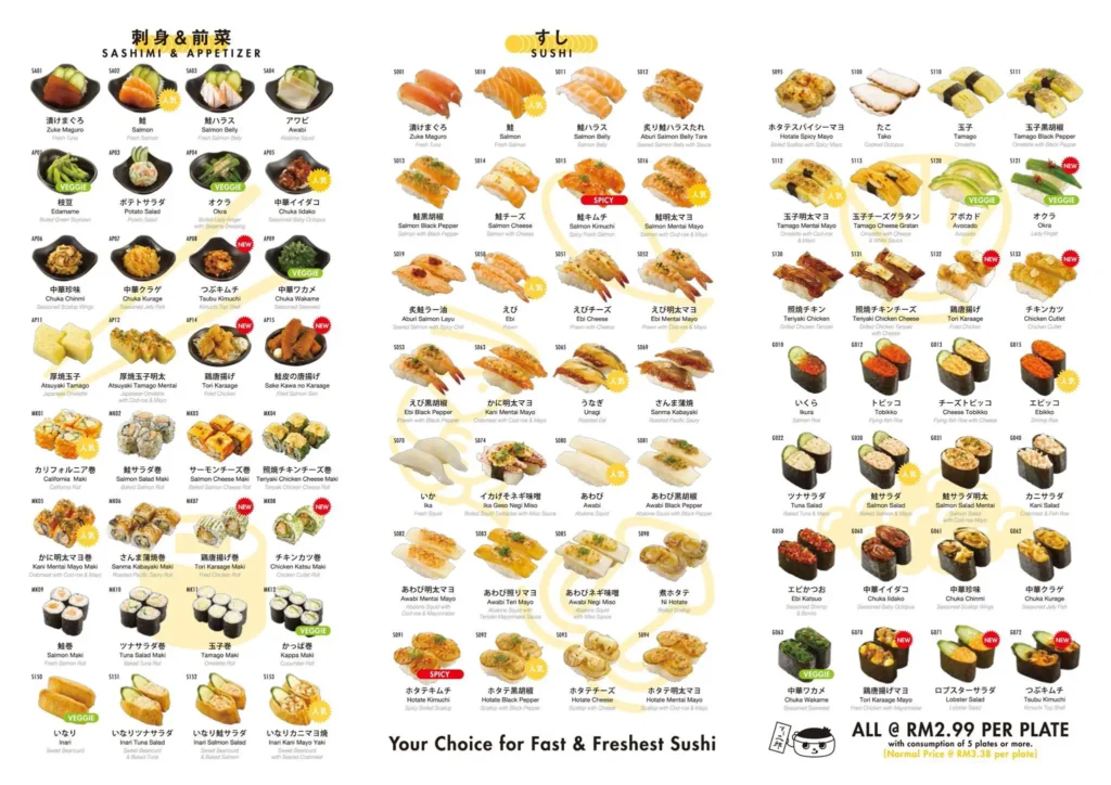 Sushi Jiro Menu Malaysia Prices Updated 2024