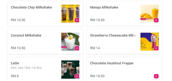 TTF Cafe Malaysia Menu Prices