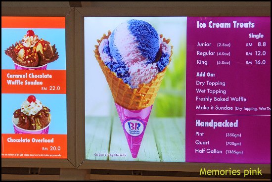 Baskin Robbins Malaysia Menu Prices Updated february 2024