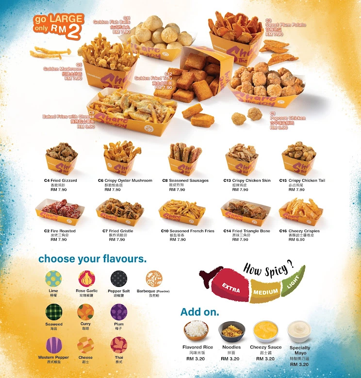 CHICKILICIOUS SIGNATURE COLLECTION MENU WITH PRICES