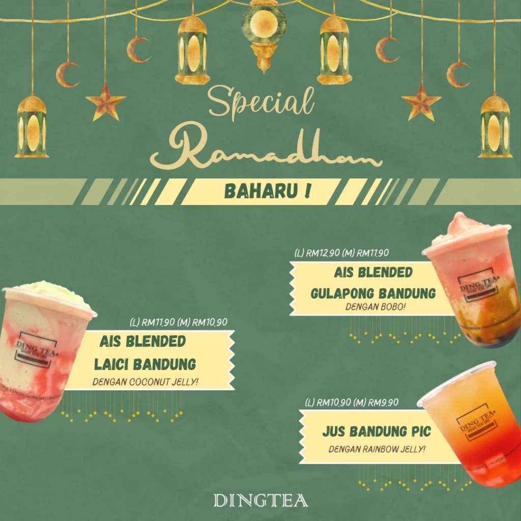 DING TEA MILK TEA MENU WITH PRICES