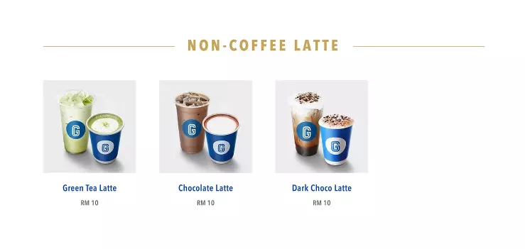 GIGI NON-COFFEE LATTE PRICES