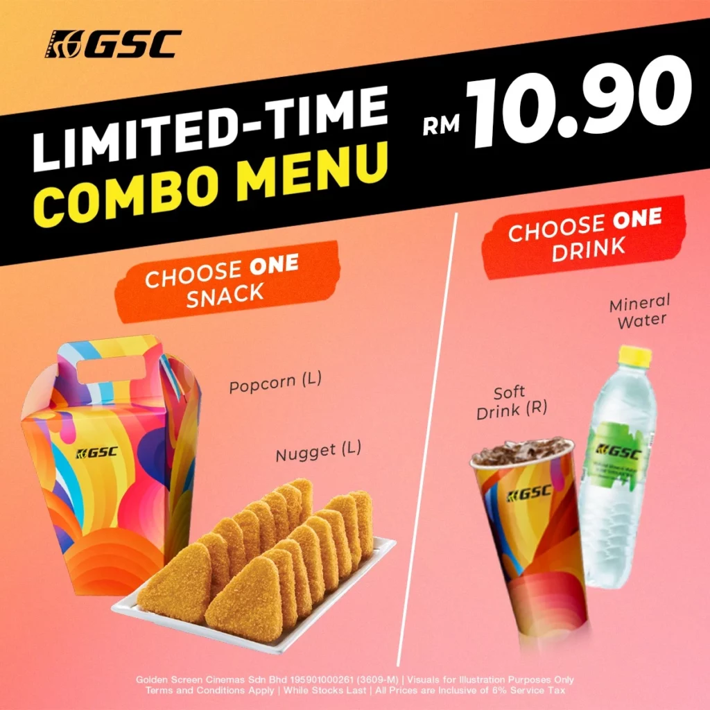 GSC COMBO MENU WITH PRICES