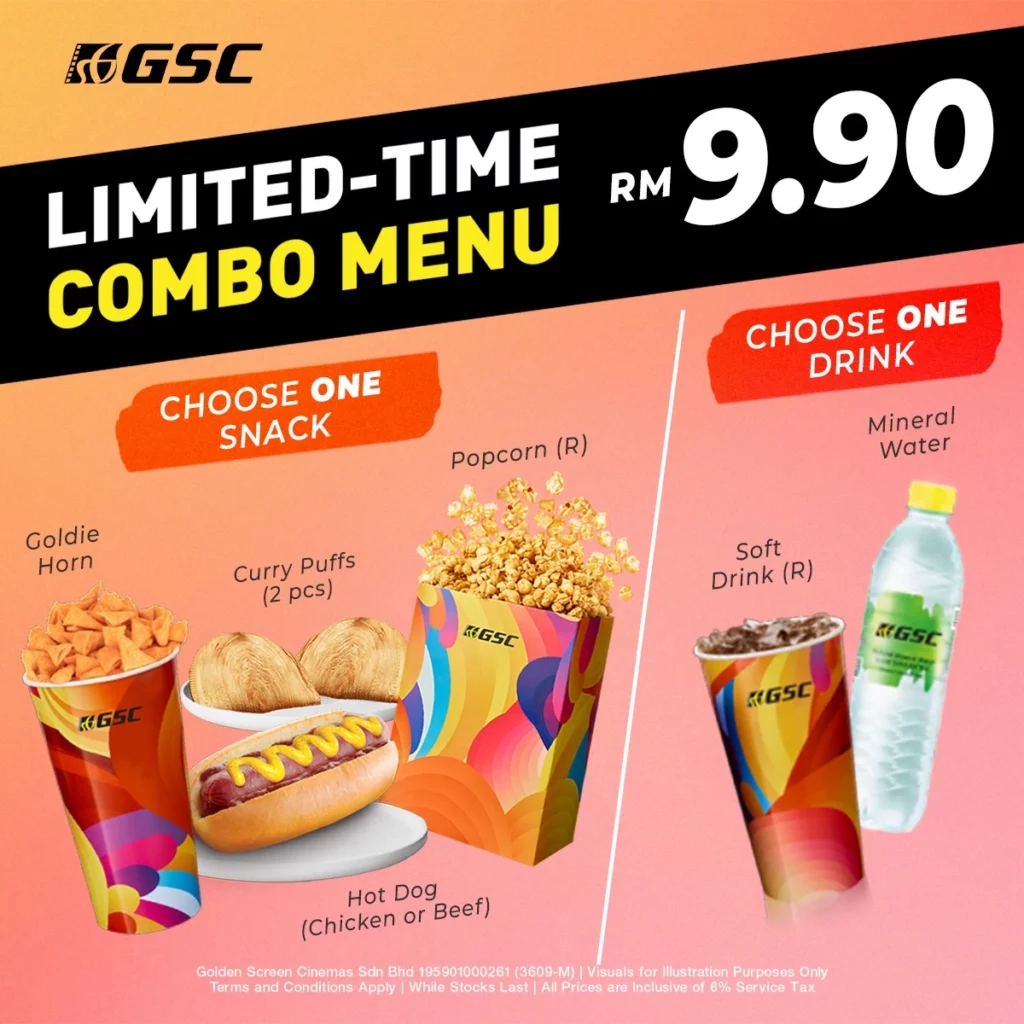 GSC COMBO MENU WITH PRICES