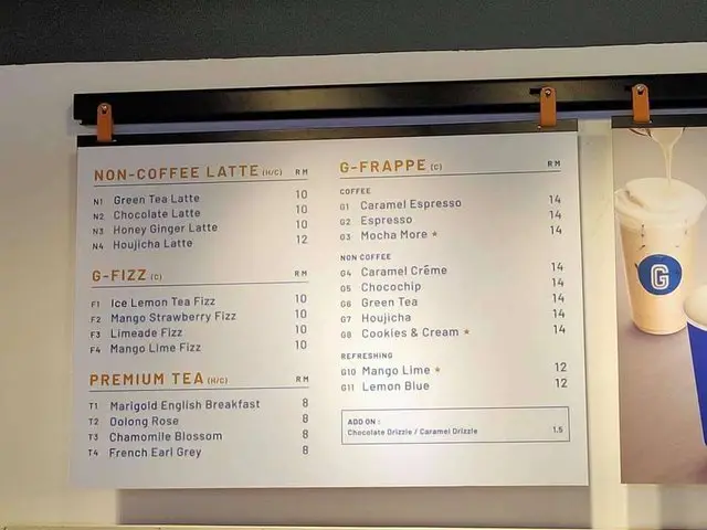 Gigi Coffee Malaysia Menu Prices