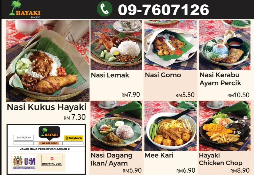 HAYAKI MALAYSIA MENU PRICES