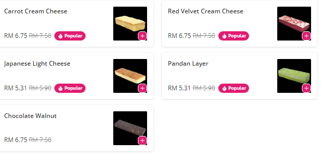 Harold’s Bread Malaysia Menu Prices 