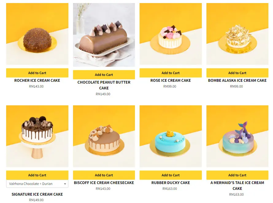 INSIDE SCOOP CAKES PRICES