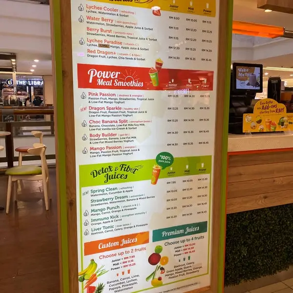Juice Works Malaysia Menu Prices 