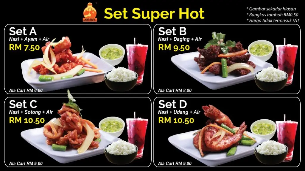 Mat Rock Malaysia Menu Prices Updated Jan 2024