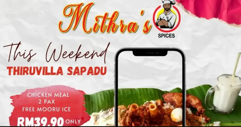 Mithra’s Spices Malaysia Menu Prices 