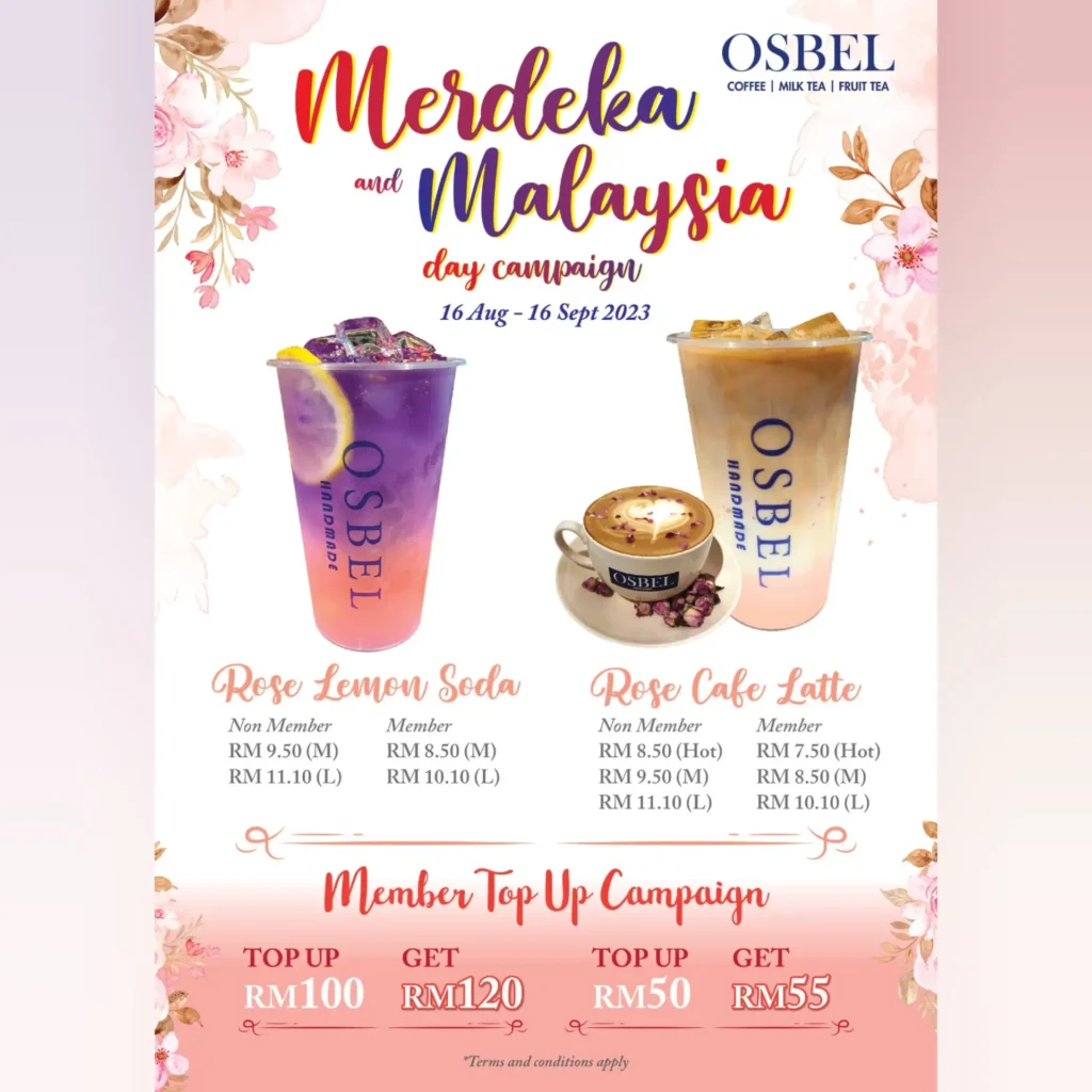 OSBEL Malaysia Menu Prices 