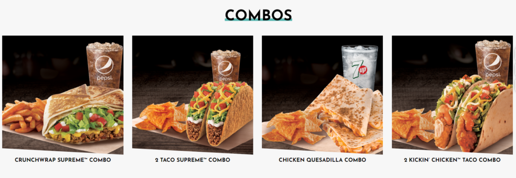 TACO BELL COMBO PRICES