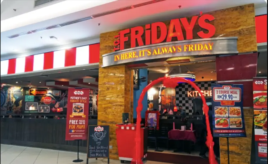 TGI FRIDAYS MALAYSIA MENU PRICES UPDATED JAN 2024