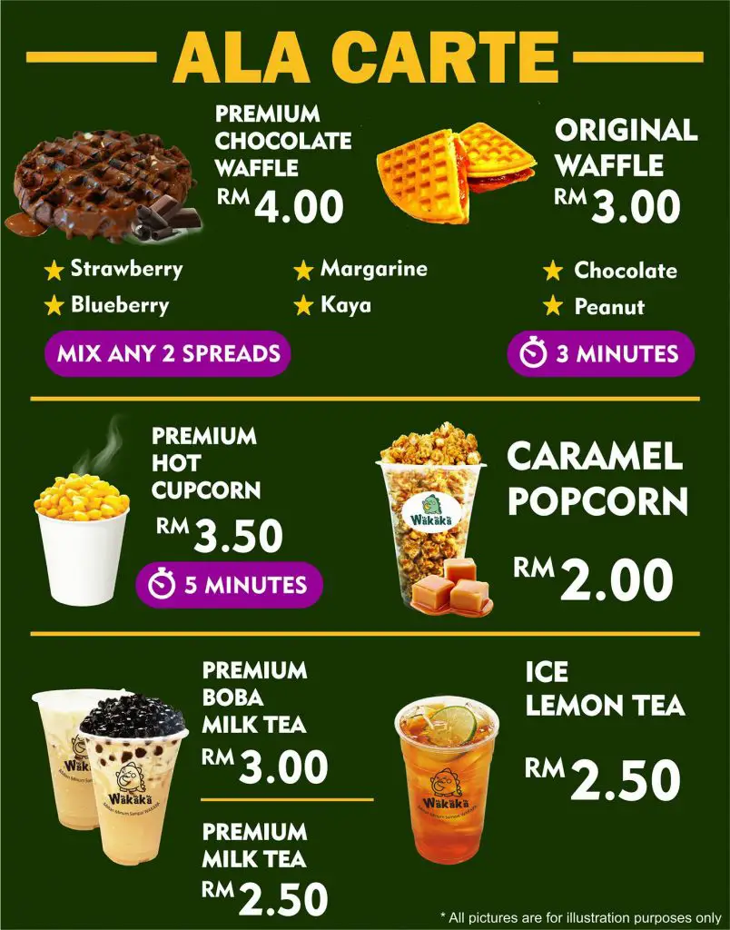 Wakaka Malaysia Menu Prices 
