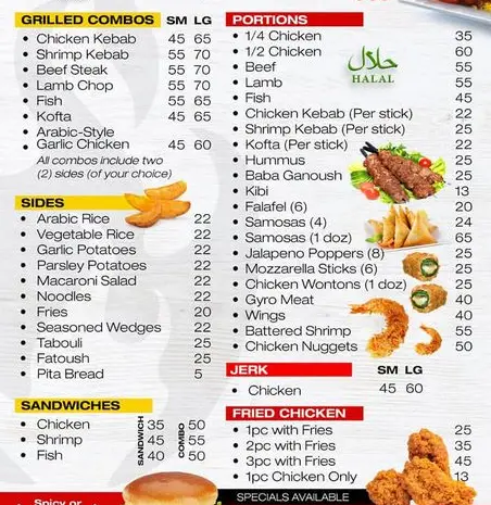 Arabic Food Corner Malaysia Menu Prices 
