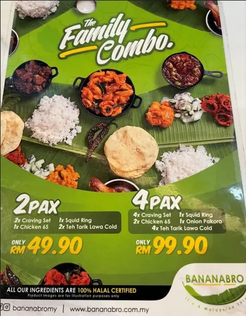 Banana Boss Malaysia Menu Prices