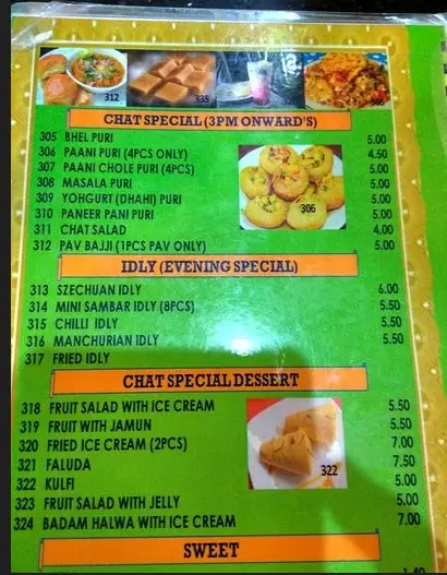 Chat Masala Malaysia Menu Prices