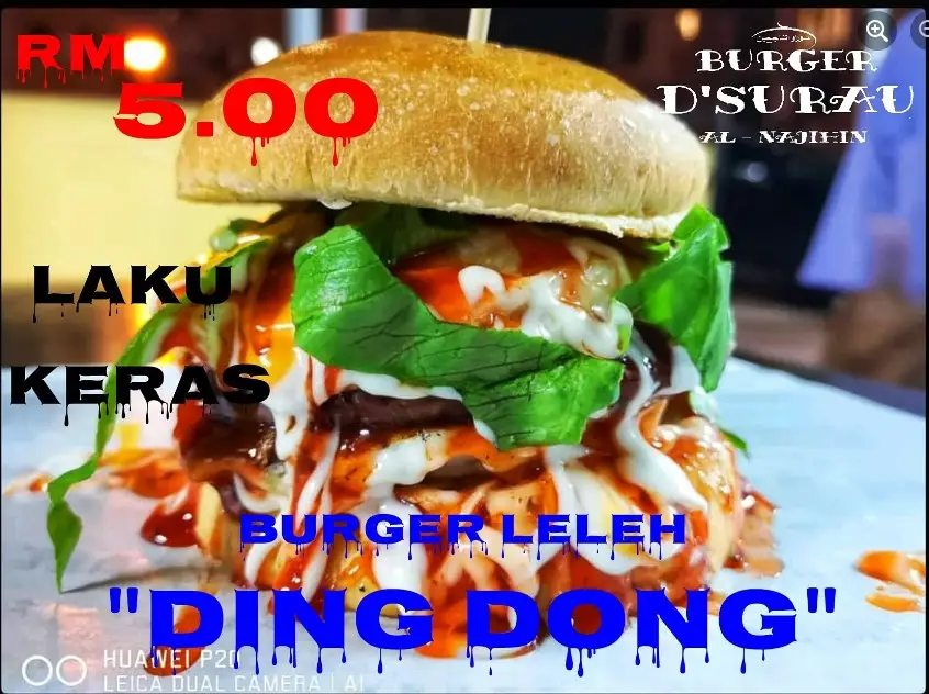 Ding Dong Burger Malaysia Menu