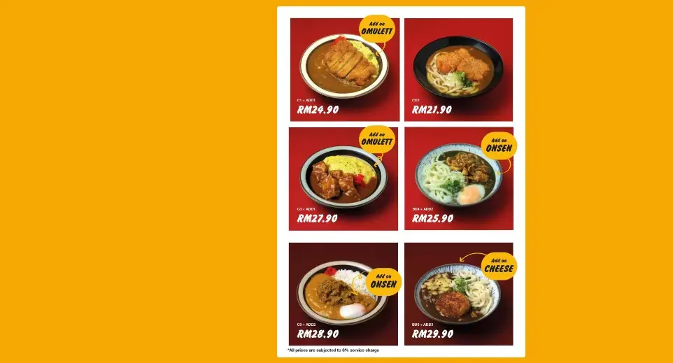 Fierce Curry House Menu Malaysia 