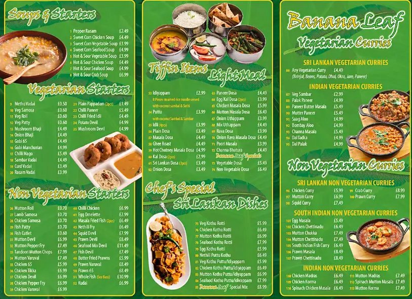 SENTUL BANANA LEAF MALAYSIA MENU PRICES UPDATED FEB 2024