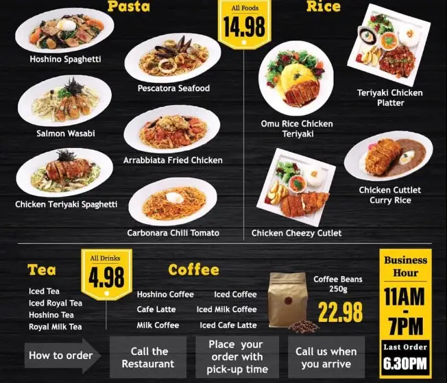 Tomboy Malaysia Menu Prices