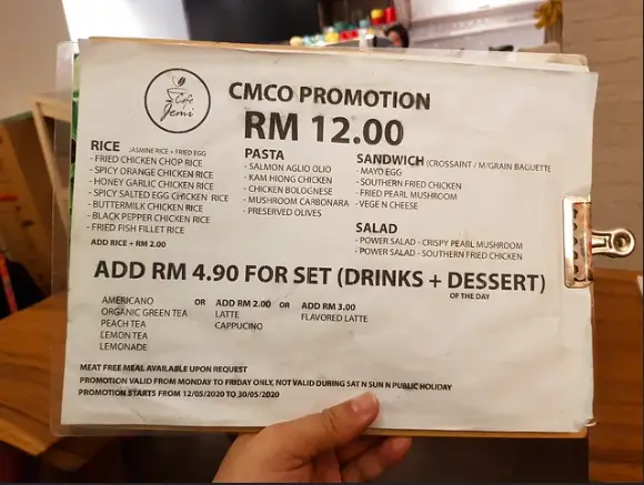 Jemi Cafe Malaysia Menu Prices 