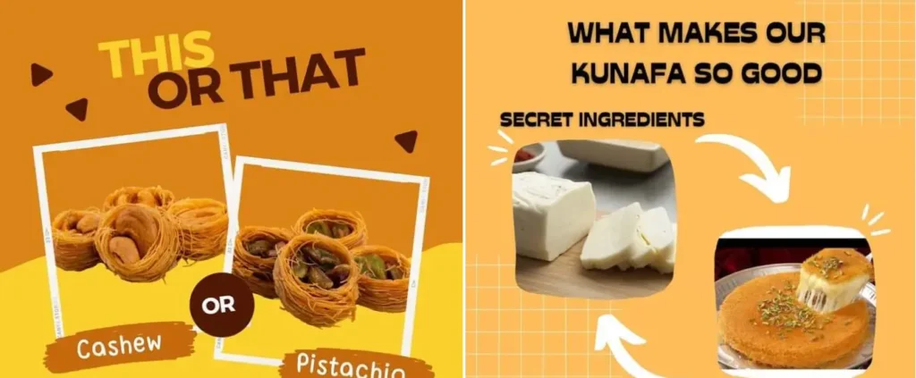 Kunafa Finger’s Malaysia Menu