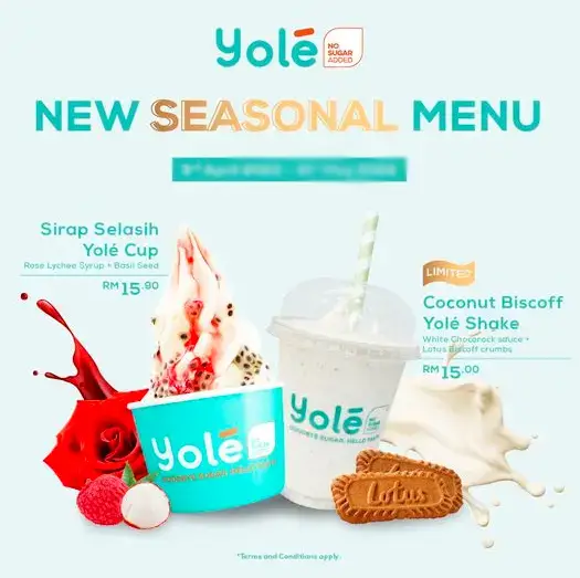 Yole Malaysia Menu Prices 